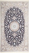 Nain Tappeto persiano 150x250 Blu (Iran) Annodato A Mano