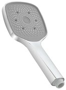 Doccetta quadrata H 25 cm monogetto in ABS cromato lucido