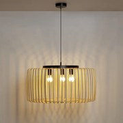 Lampadario Natura Pecan beige bambù 3x E27 INSPIRE