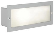 EGLO 88008 - Lampada da incasso per esterni ZIMBA 1xE27/60W argento/bianco IP44