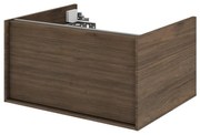 Mobile da bagno sotto lavabo SENSEA Neo Frame noce satinato L 60 x H 32 x P 48 cm 1 cassetto, lavabo non incluso