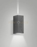 Luly applique grigio scuro da esterno a led 6w 3000k 500lm ip65 dop...