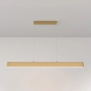 Lampadario A Sospensione Moderno Step Metallo Oro Luce Led Integrato 30W