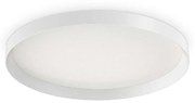 Plafoniera Moderna Fly Alluminio-Materie Plastiche Bianco Led 53W 3000K D60Cm