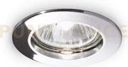 Jazz faretto da incasso cromo 1 luce attacco gu10 d.7,3cm