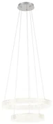 Lampadario LED neoclassico Soledad trasparente Ø60cm, luce naturale 5120 lumen, NOVECENTO