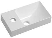 Sapho - Lavabo sospeso PICCOLINO 31x17 cm sinistro/in marmo colato/bianco