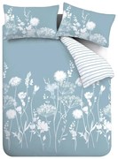 Biancheria da letto blu e bianca per letto matrimoniale 200x200 cm Meadowsweet Floral - Catherine Lansfield