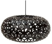 David Trubridge - Snowflake Lampada a Sospensione Ø100 Nero 2 Lati David Trubridge