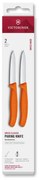 Victorinox - Set di coltelli da cucina per verdure SWISS CLASSIC 8 cm, 2 pezzi, arancione