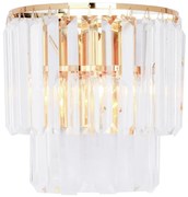 Zuma Line 17106/2W-GLD - Applique di cristallo AMEDEO 2xE14/40W/230V