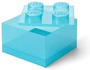 Scatola per bambini azzurra in plastica 25x25x18 cm – LEGO®