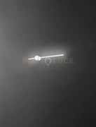 Applique clock in alluminio colore bianco opaco a led 12w 1100lm - ...