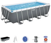 Piscina Rettangolare 488x244x122 cm Fuori Terra con Filtro e Accessori