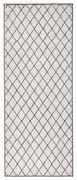 Tappeto da esterno grigio e crema , 80 x 350 cm Malaga - NORTHRUGS