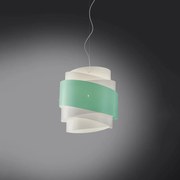 Sospensione Moderna 1 Luce Bea In Polilux Verde D40 Made In Italy