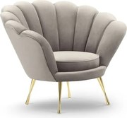 Poltrona Kingston Riviera in velluto - H76 cm