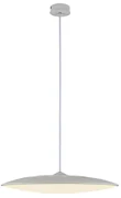 Lampadario Moderno Slim bianco paralume bianco LED Ø46cm MANTRA
