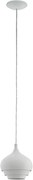 Eglo 97212 - Sospensione a cavo CAMBORNE 1xE27/60W/230V bianca Ø 190 mm