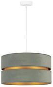 Duolla - Lampadario a sospensione con filo DUO 1xE27/15W/230V diametro 40 cm luce verde/oro