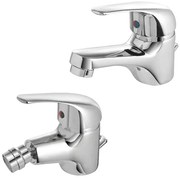 Set rubinetti lavabo e bidet con scarico automatico incluso Kant