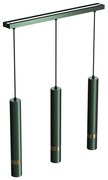 Lampadario a sospensione su cavo JOKER 3xGU10/25W/230V verde/oro