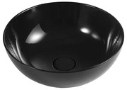 Lavabo da appoggio a ciotola 38,5 cm nero lucido in ceramica Espeon