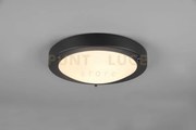 Condus h2o plafoniera bordo metallo nero ip44 d.31,5cm 1 luce attac...