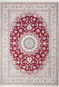 Nain Tappeto persiano 350 x 250 Rosso (Iran) Annodato A Mano
