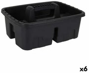 Contenitore per Sistemare gli Attrezzi Dem Brico Vassoio Nero 38,5 x 29,5, x 17 cm (6 Unità)