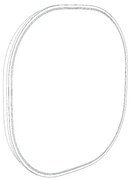 Specchio con illuminazione integrata bagno irregolare Norma L 45 x H 45 x P 3.5 cm bianco e trasparente