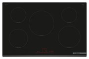 Bosch - Serie 6 PIV831HB1E Piano cottura a induzione 80 cm 5 zone standard Nero. Colore del prodotto: Nero, Posizionamento dell'apparecchio: Da