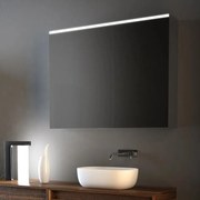Pensile con luce Mirror specchiato L 105 x H 75 x P 17 cm