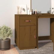 Armadietto Da Scrivania Ambra 40x50x75cm İn Legno Massello Pino /