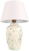 Lampada da tavolo RAMZES 1xE27/40W/230V bianca/crema