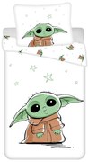Biancheria da letto per bambini in cotone per letto singolo 140x200 cm Star Wars Baby Yoda - Jerry Fabrics