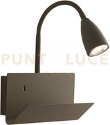 Applique a parete gulp flessibile fango con usb 2a 1 luce attacco g...