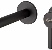 Rubinetto per lavabo ad incasso getto laminare cristallino Baleno nero spazzolato opaco JACUZZI RUBINETTERIA