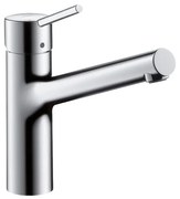 Rubinetto da cucina fisso diagonale Talis M52 argento cromato lucido HANSGROHE
