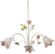 ONLI - Lampadario a sospensione con catena BOTTON DORO 3xE14/6W/230V