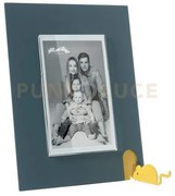 Portafoto topino piccolo petrolio ,ocra in ferro e polimetilmetacri...