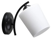 Applique ESNYR 1xE27/40W/230V nero/bianco