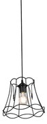 Lampada a sospensione retrò nera 25 cm - Granny Frame