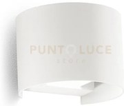 Ges870c- applique in alluminio e vetro colore bianco led 3000k 600l...