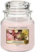 Fresh Cut Roses candela in giara media Yankee Candle