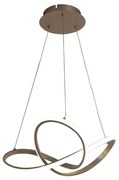 Lampadario LED design Smilla grigio Ø60cm, luce naturale 4900 lumen