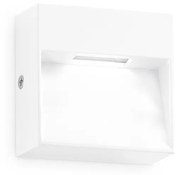 Applique Da Parete Contemporaneo Dedra Alluminio Bianco Led 1,5W 3000K Ip65