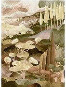 Arte International Carta da parati panoramica Les Songes Toscans - Moorland