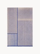 Tappeto lavabile a pelo corto da interno-esterno con frange Monochrome, design Folkform