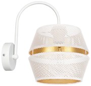 Lampada da parete PARIS 1xE27/60W/230V bianco/oro
